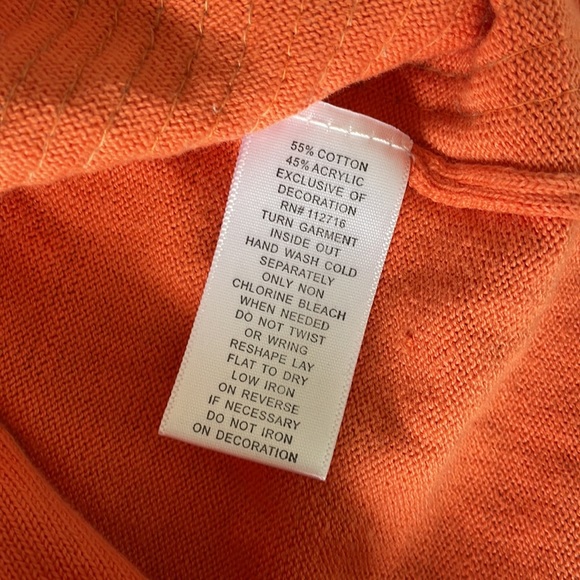 Orange Sequined Two Piece Top 3X Quacker Factory - Picture 6 of 6